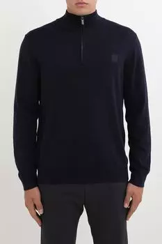 Пуловер хлопковый с воротником на молнии Oulyss