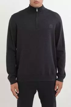 Пуловер хлопковый с воротником на молнии Oulyss