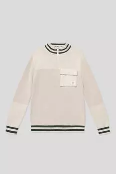 Пуловер хлопковый с воротником на молнии OVS