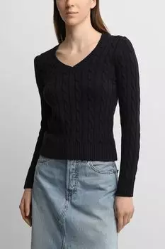 Пуловер хлопковый текстурный Piombo