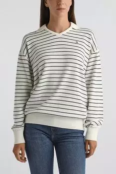 Пуловер хлопковый в полоску Tommy Hilfiger