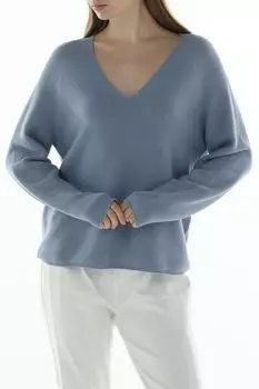 Пуловер хлопковыйc V-вырезом s.Oliver