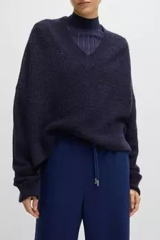 Пуловер из смесовой шерсти BOSS