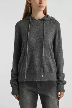 Пуловер из смесовой шерсти с капюшоном SABRINA SCALA