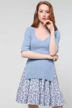 Пуловер с боковыми разрезами BELUCCI