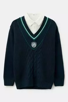 Пуловер с контрастными деталями Balabala