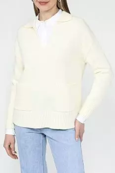 Пуловер с отложным воротником из смесовой шерсти SABRINA SCALA