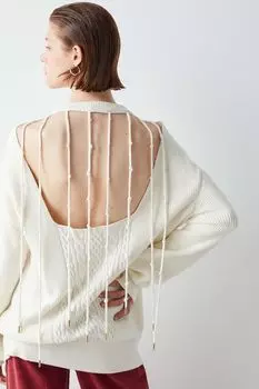 Пуловер с рисунком косами Ipekyol