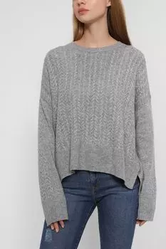 Пуловер с узором косами Auranna