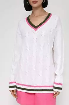 Пуловер с узором косы BELUCCI