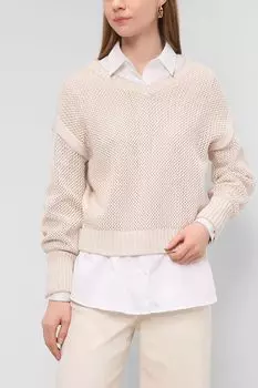 Пуловер с v-образным вырезом Comma Casual Identity