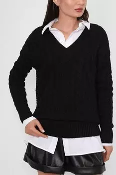 Пуловер с V-образным вырезом Guess