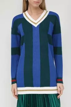 Пуловер с V-вырезом и принтом FRACOMINA