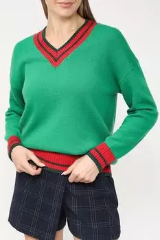 Пуловер с V-вырезом из смесовой шерсти BELUCCI