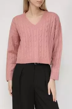 Пуловер с V-вырезом текстурной вязки Baby Angel