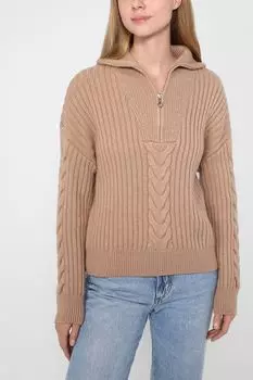 Пуловер с воротником на молнии BELUCCI