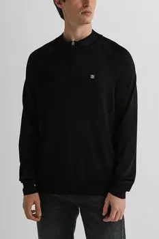 Пуловер с воротником на молнии HUGO