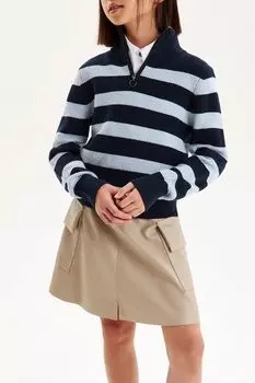 Пуловер с воротником на молнии Silver Spoon Life