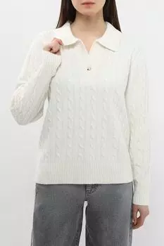 Пуловер с воротником поло текстурный BELUCCI