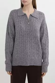 Пуловер с воротником поло текстурный BELUCCI