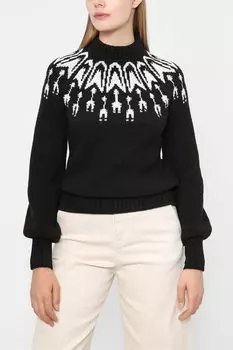 Пуловер с воротником-стойкой Guess