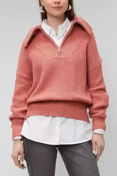 Пуловер с воротником-стойкой на молнии s.Oliver