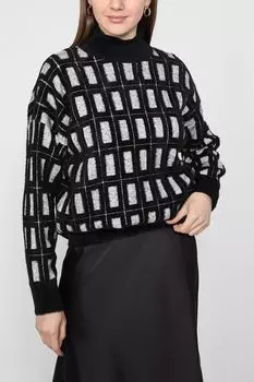 Пуловер с воротником-стойкой Perspective