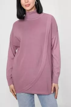 Пуловер с воротником-стойкой QUO