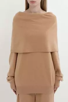 Пуловер шерстяной с открытыми плечами SABRINA SCALA