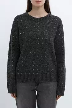 Пуловер шерстяной с пайетками Pinko