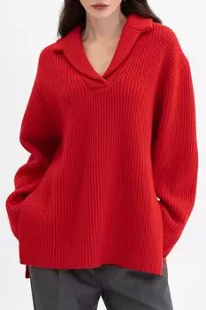 Пуловер шерстяной с v-вырезом Urban Tiger