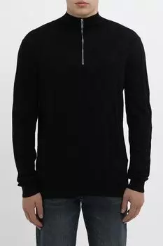 Пуловер шерстяной с воротником на молнии Karl Lagerfeld