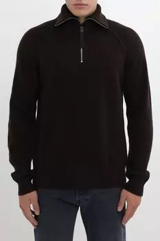 Пуловер шерстяной с воротником на молнии Replay