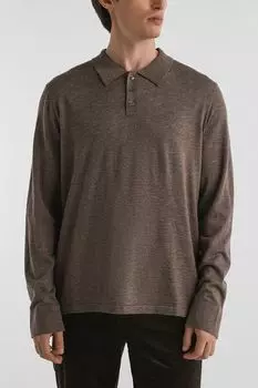 Пуловер шерстяной с воротником поло Oulyss