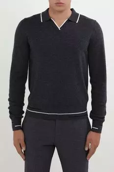 Пуловер шерстяной с воротником поло Oulyss