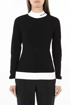 Пуловер трикотажный с воротником стойкой Karl Lagerfeld