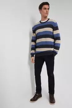 Пуловер в полоску Regular fit MARCO DI RADI