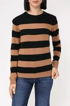 Пуловер в полоску с добавлением кашемира Piombo
