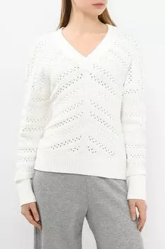 Пуловер вязаный ажурный Comma