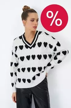 Пуловер вязаный свободного кроя ElectraStyle