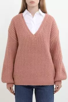 Пуловер вязаный свободного кроя Guess