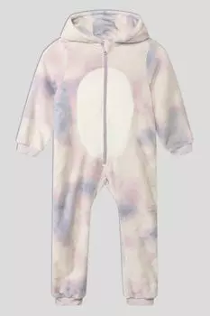 Пушистый комбинезон с принтом DPAM