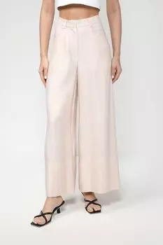 Расклешенные брюки из вискозы и льна SABRINA SCALA