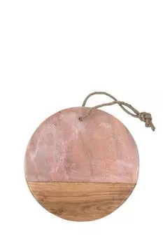 Разделочная доска из мрамора и акации для сервировки Borghouse