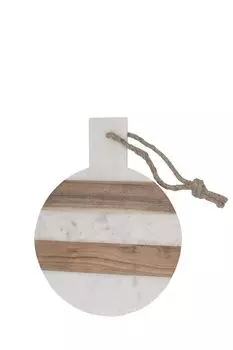 Разделочная доска из мрамора и акация для сервировки Borghouse