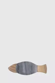 Разделочная доска из мрамора и акация в форме рыбы Borghouse