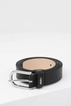 Ремень кожаный с логотипом HUGO
