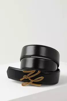 Ремень кожаный с логотипом Karl Lagerfeld
