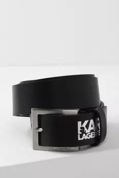 Ремень кожаный с логотипом Karl Lagerfeld