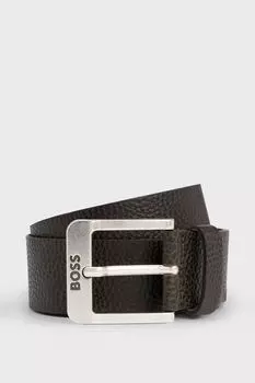 Ремень кожаный с пряжкой-логотипом BOSS